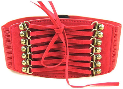 

BLINGG Women Casual Red Artificial Leather Belt