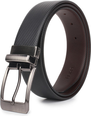 

Chisel Men Formal Black Genuine Leather Reversible Belt