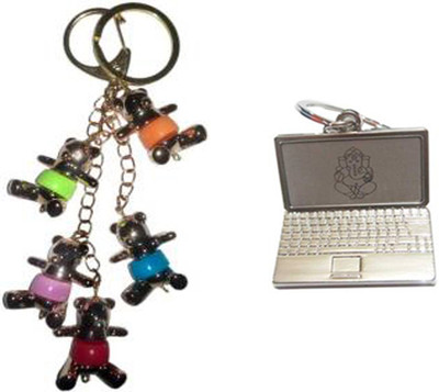 

MGP Fashoin Metallic Silver Couple Romentic Gift With Laptop Key Chain No. 292 Key Chain(Multicolor)