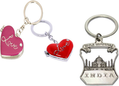 

MGP Fashoin Metallic Silver Couple Romentic Gift Photo Frame With Laptop Key Chain No. 315 Key Chain(Multicolor)