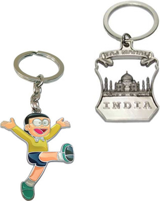 

MGP Fashion Tajmahal With Cartoon Metallic Key Chain Silver ComboNo.267 Key Chain(Multicolor)