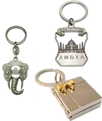 

MGP Fashion Tajmahal With Cartoon Metallic Key Chain Silver ComboNo.280 Key Chain(Multicolor)