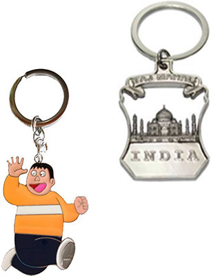 

MGP Fashion Tajmahal With Cartoon Metallic Key Chain Silver ComboNo.274 Key Chain(Multicolor)