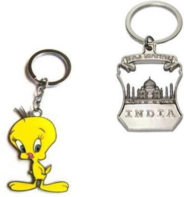

MGP Fashion Tajmahal With Cartoon Metallic Key Chain Silver ComboNo.275 Key Chain(Multicolor)