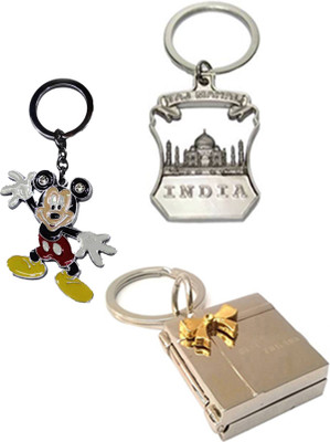 

MGP Fashion Tajmahal With Cartoon Metallic Key Chain Silver ComboNo.276 Key Chain(Multicolor)