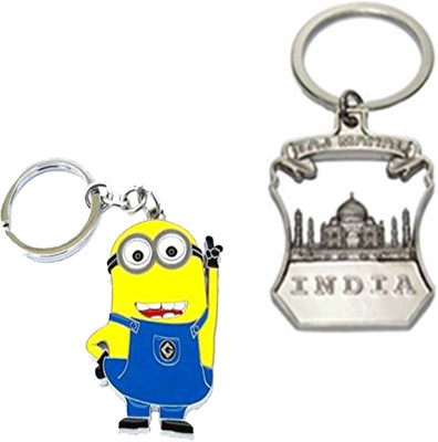 

MGP Fashion Tajmahal With Cartoon Metallic Key Chain Silver ComboNo.273 Key Chain(Multicolor)