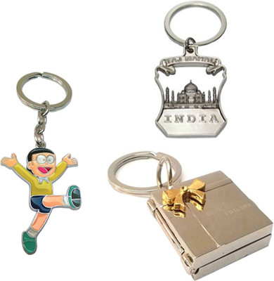 

MGP Fashion Tajmahal With Cartoon Metallic Key Chain Silver ComboNo.282 Key Chain(Multicolor)