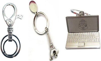 

MGP Fashoin Metallic Silver Couple Romentic Gift Photo Frame With Laptop Key Chain No. 312 Key Chain(Multicolor)