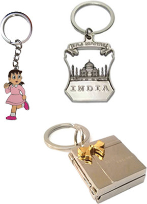 

MGP Fashion Tajmahal With Cartoon Metallic Key Chain Silver ComboNo.278 Key Chain(Multicolor)