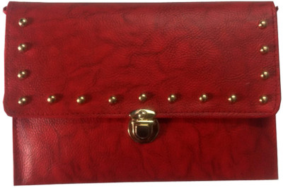 

one touch solution Casual Maroon Clutch