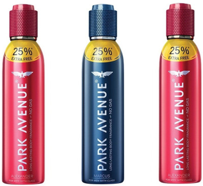 

Park Avenue Alexander,Marcus Body Spray - For Men(450 ml, Pack of 3)