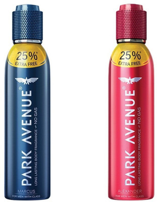 

Park Avenue Marcus,Alexander Long Lasting Body Spray - For Men(300 ml, Pack of 2)