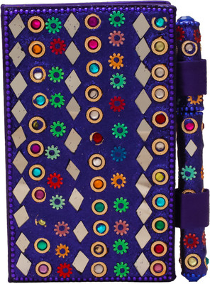 

Lamha Crafts A6 Diary(Handcrafted, Blue)