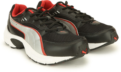 

Puma Boys Lace Running Shoes(Black, Black/steel gray/high risk red