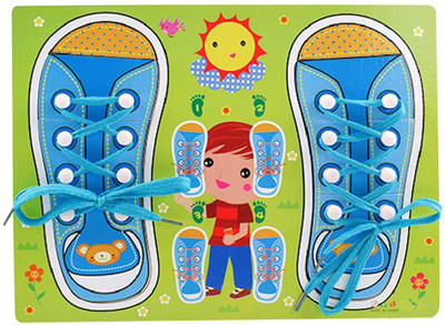 

Munchkinz Shoe Lacing Activity Board (6 Pieces)(Blue)
