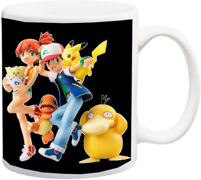 Stylotrendz Pokemon Only 90's Kids will remember perfect memories Ceramic Mug(325 ml), White