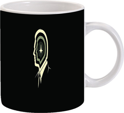 

Maison N Mode A Man Coffee Ceramic Mug(330 ml), Multicolor