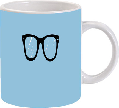 

Maison N Mode Kala Chasma Coffee Ceramic Mug(330 ml), Multicolor