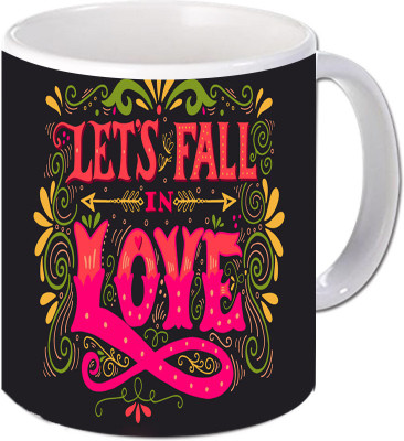 

Maison N Mode Lets Fall In Luv Coffee Ceramic Mug(330 ml), Multicolor