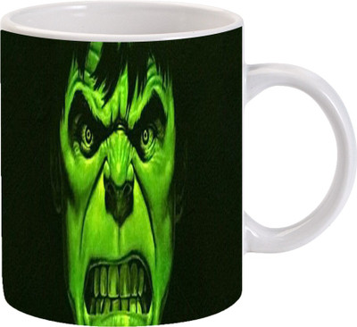 

Maison N Mode Green Horror Coffee Ceramic Mug(330 ml), Multicolor