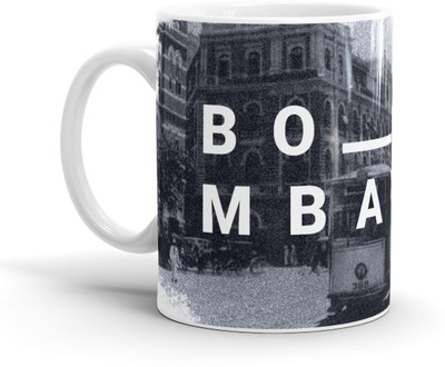 

Chaapkhana Bombay Designer White Ceramic Coffee Ceramic Mug(0.35 ml)