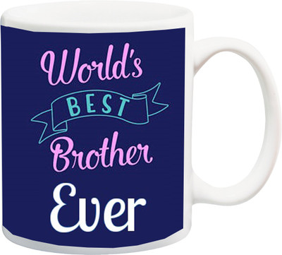 

Stylotrendz World's Best Brother Ever Printed Ceramic Mug(325 ml), White