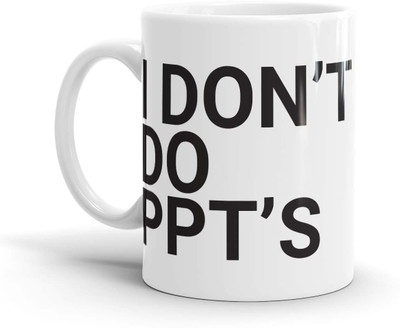 

Chaapkhana Office PPT Designer White Ceramic Coffee Ceramic Mug(0.35 ml)