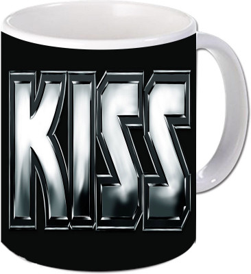 

Maison N Mode Kiss Steel Coffee Ceramic Mug(330 ml), Multicolor