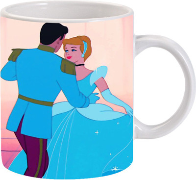 

Maison N Mode Couple dance Coffee Ceramic Mug(330 ml), Multicolor