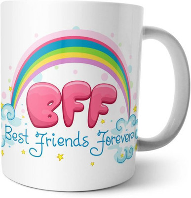 

ME&YOU Gifts For Friends On Friendship Day; Best Friends Forever (IDuplicate030) Printed Ceramic Mug(325 ml), Multicolor