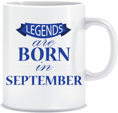 

Everyday Desire Legends are Born in September ED128 Ceramic Mug(300 ml), Multicolor