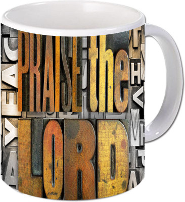 

Maison N Mode Praise The Lord Coffee Ceramic Mug(330 ml), Multicolor