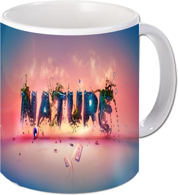 

Maison N Mode Nature Coffee Ceramic Mug(330 ml), Multicolor
