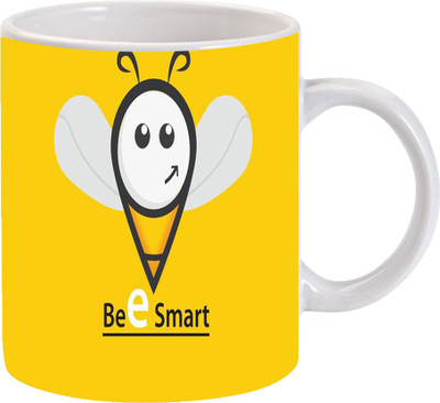 

Maison N Mode Bee Smart Coffee mug Ceramic Mug(330 ml), Multicolor