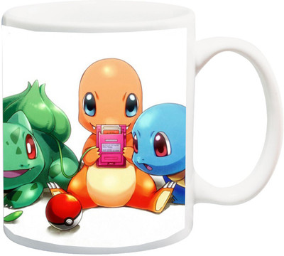 

Stylotrendz Pokemon friends Printed Coffee Ceramic Mug(325 ml), White