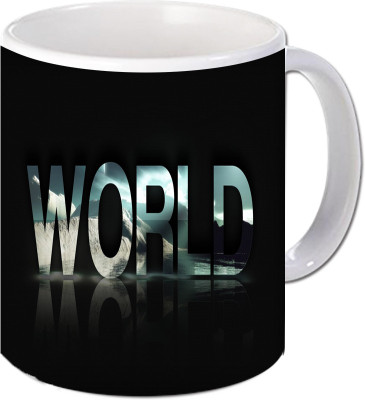 

Maison N Mode World Coffee Ceramic Mug(330 ml), Multicolor