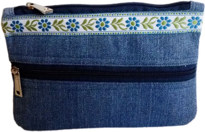 

auk Women's Multipurpose Hand Purse Mobile Pouch(Blue)