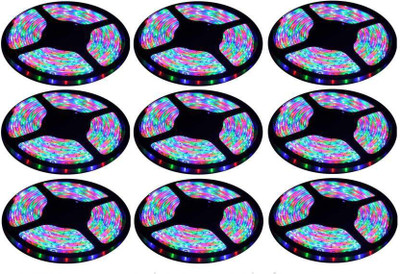 

VRCT 196 inch Multicolor Rice Lights(Pack of 9)