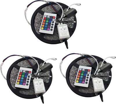 

IMPROVHOME 196 inch Multicolor Rice Lights(Pack of 3)