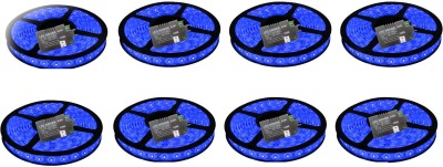 vrct 240 LEDs 4.98 m Blue Steady Strip Rice Lights(Pack of 8)