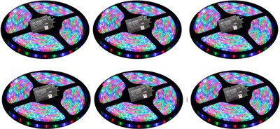 

IMPROVHOME 196 inch Multicolor Rice Lights(Pack of 6)
