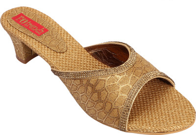 

Footrendz Women Gold Heels