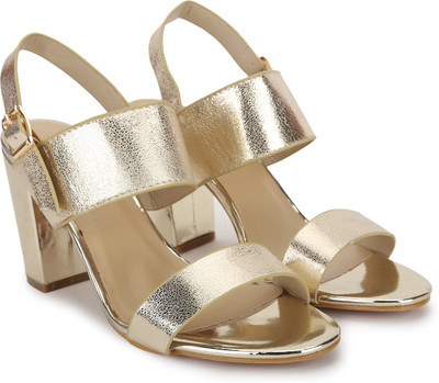 

Chemistry Women Gold Heels