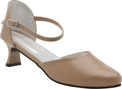 

CUTE FEET Women Tan_ Heels, Tan_2