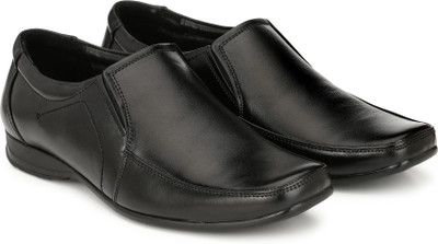 

Knoos Genuine leather formal Slip On For Men(Black