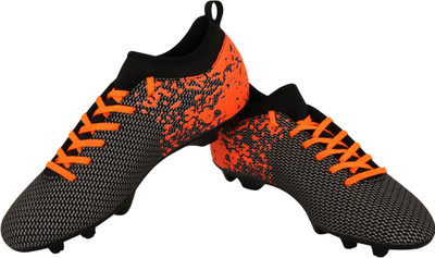 

Nivia Pro Carbonite with Collar Rib Football Shoes For Men(Orange, Black