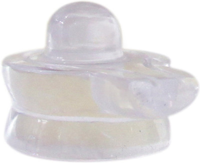 

SS Murti Handicrafts Religious Idol Sphatic Crystal Stone Shivling 2 Inch Decorative Showpiece - 5 cm(Stoneware, Clear)