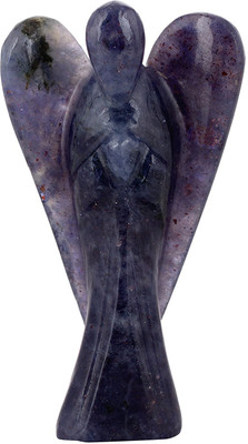 

Excel Excel Stone Blue Iolite Angel Figurine , Blue Decorative Showpiece - 5 cm(Marble, Blue)