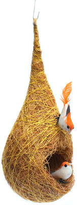 

Art Godaam Coir Bird Nest Decorative Showpiece - 26 cm(Jute, Multicolor)