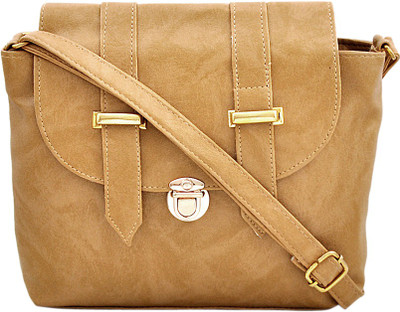 

Smartway Girls Casual Khaki Leatherette Sling Bag